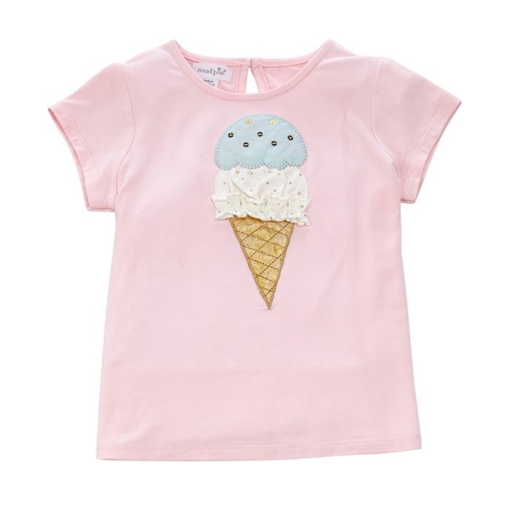 Mudpie 24m/2T/3T short sleeve ice cream shirt